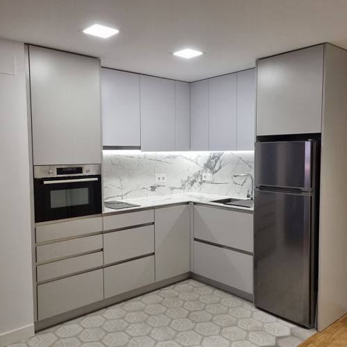 Cocina diáfana y moderna